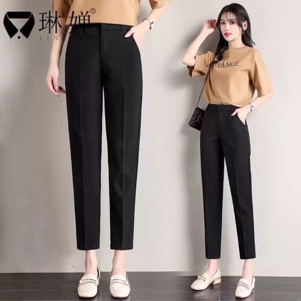 Quần Baggy Nữ Lưng Cao(BIGSIZE  đến 90kg) - Kiểu Quần Tây Nữ Hàn Quốc BASI Dễ Phối Đồ Đi Học - Đi làm - Đi Chơi