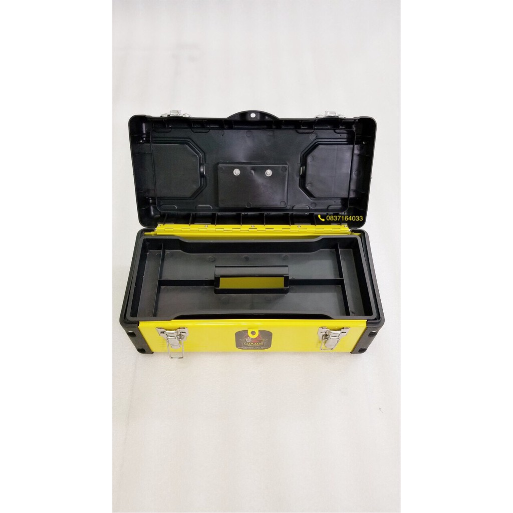 Thùng đồ nghề vỏ nhựa đáy sắt 17 inch LUXTOP