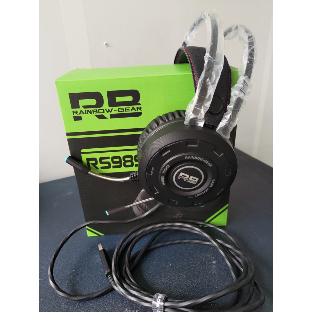 Tai nghe Cao Cấp Chuyên Gaming RAINBOW RS989 Âm Thanh Vòm 7.1 - Phát Hiện bước chân, MIC Lọc Âm Cực Tốt, BH 12 Tháng