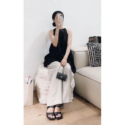 Áo sát nách basic đơn giản nhiều màu khuy sau xẻ lưng Sun Fashion