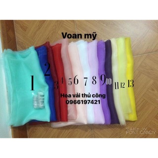 Voan mỹ , voan xốp số lượng. đơn hàng theo đơn đặt.