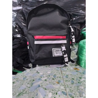 FreeShip Balo Thời Trang - 2 SỌC TRẮNG ĐỎ BL121