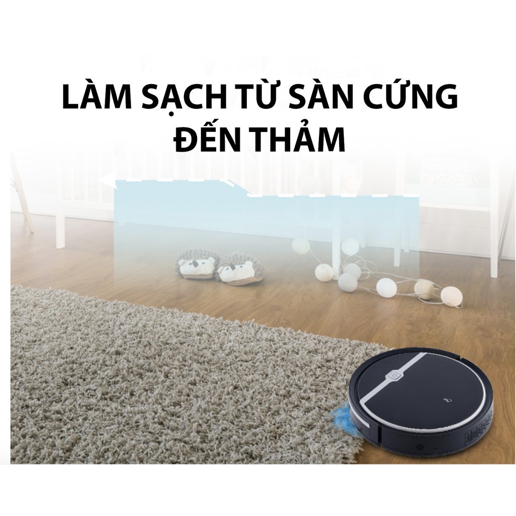 Robot hút bụi lau nhà Đức 331 Lau khô ướt Hộp nước riêng Sạc tự động Cảm biến chống rơi