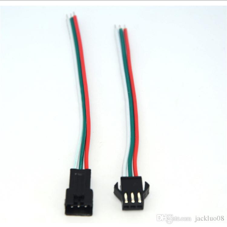 Jack nối 3 pin, giắc nối SM3P giành cho led WS2812, WS2811, dây led 3 pin