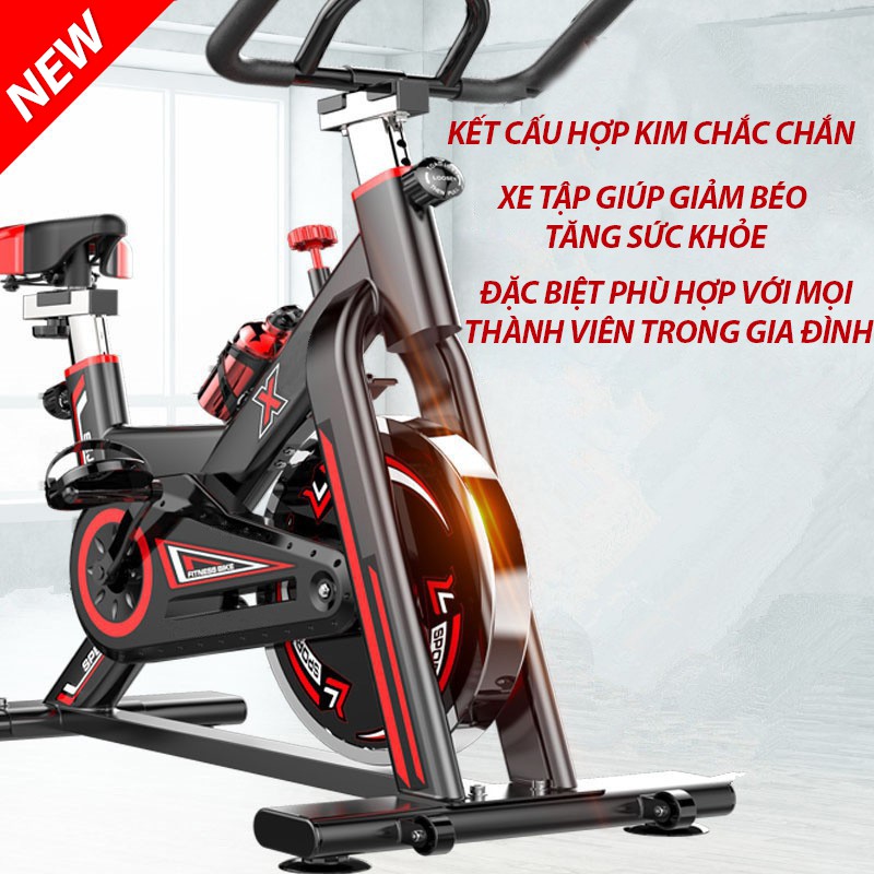 Xe đạp tập thể dục thể hình, xe đạp tập gym giảm béo tăng sức khỏe cho gia đình Air Bike