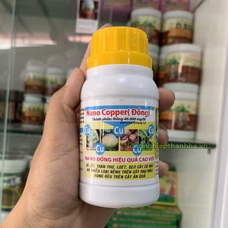 Combo 4 lọ Thuốc Nano Copper Đồng trị nấm, vi khuẩn, vàng lá - T20.3