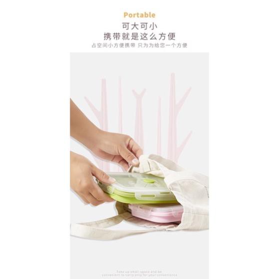Khay úp bình sữa vcoool gấp gọn tiện lợi, tặng kèm cọ