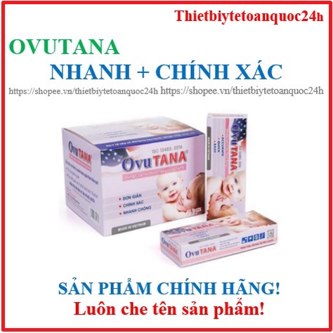 [Chính hãng] Hộp 12 Que/test thử rụng trứng/ trứng rụng Ovutana