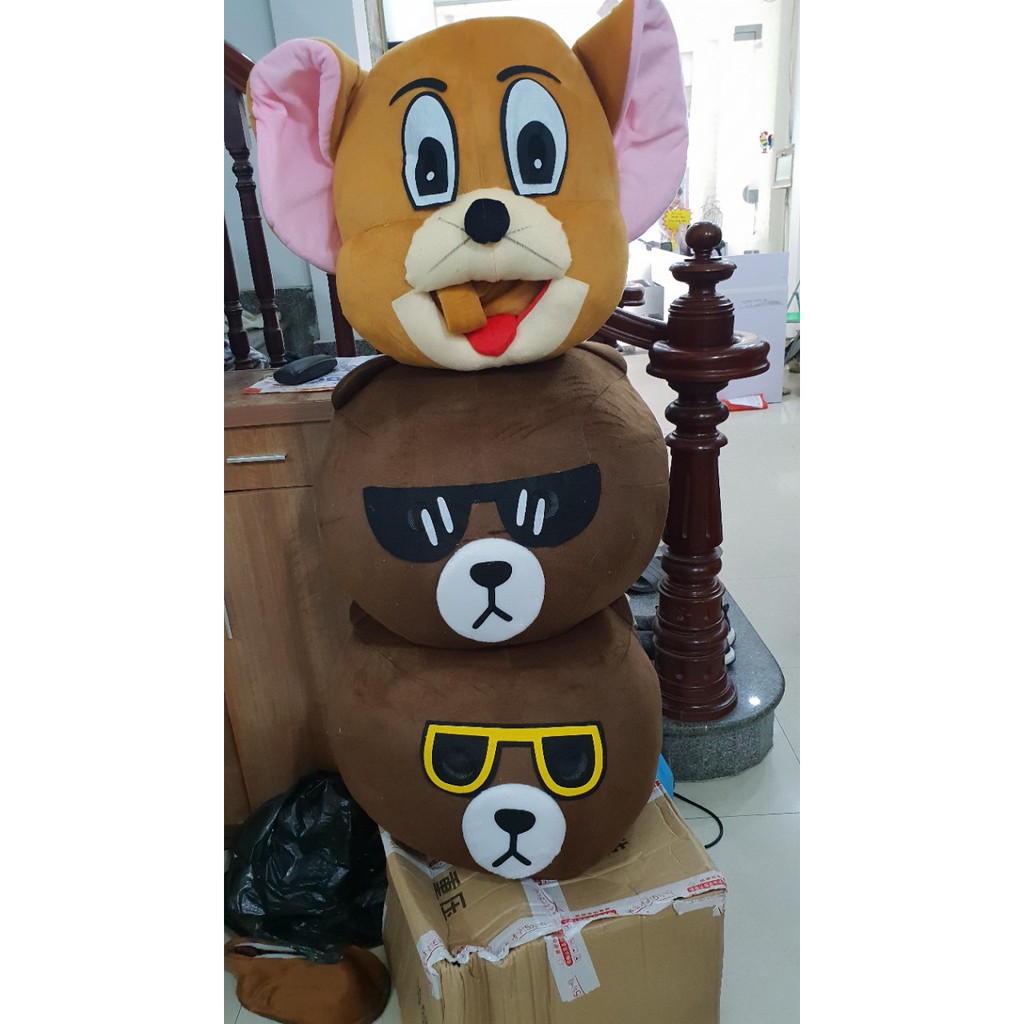 Thuê quần áo hoá trang Mascot Hà Nội Gấu Brown