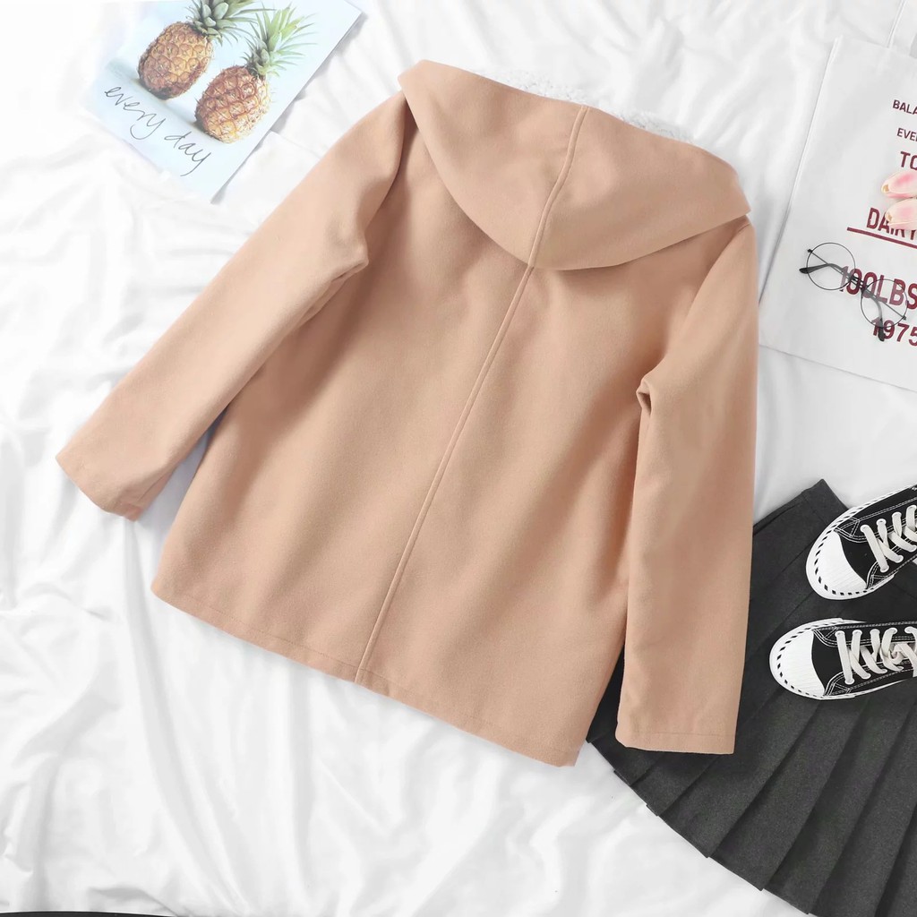 Áo Ấm Lông Hình Mèo 399 Xanh