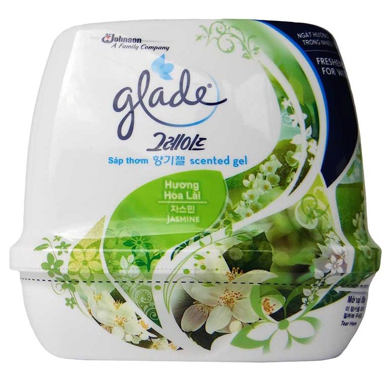 Sáp thơm Glade Jasmine hương hoa lài hộp 180g