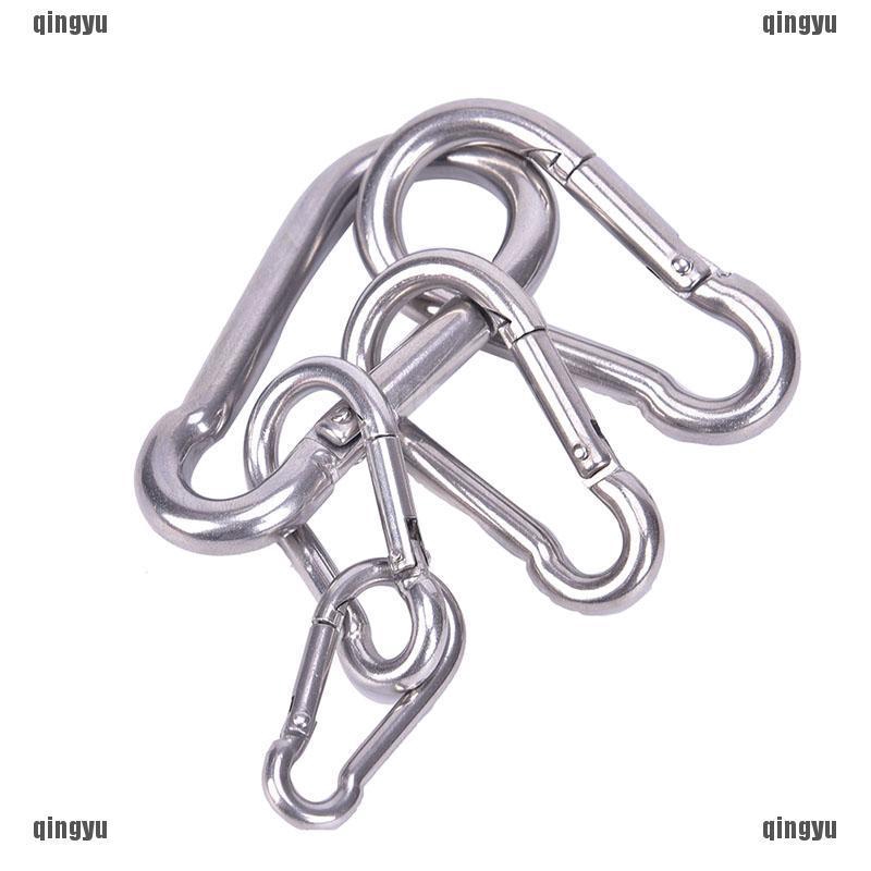 ❤ Tôi ♣ Móc Khóa Carabiner Bằng Thép Không Gỉ 304