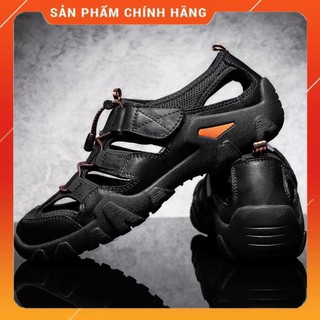 free Đàn ông mùa hè Sandal Thiết kế đẹp trai Da tốt thoáng khí ngoài trời uy tín Uy Tín 2020 Az1