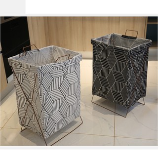 Giỏ để quần áo bằng vải khung sắt - Giỏ để quần áo bằng vải