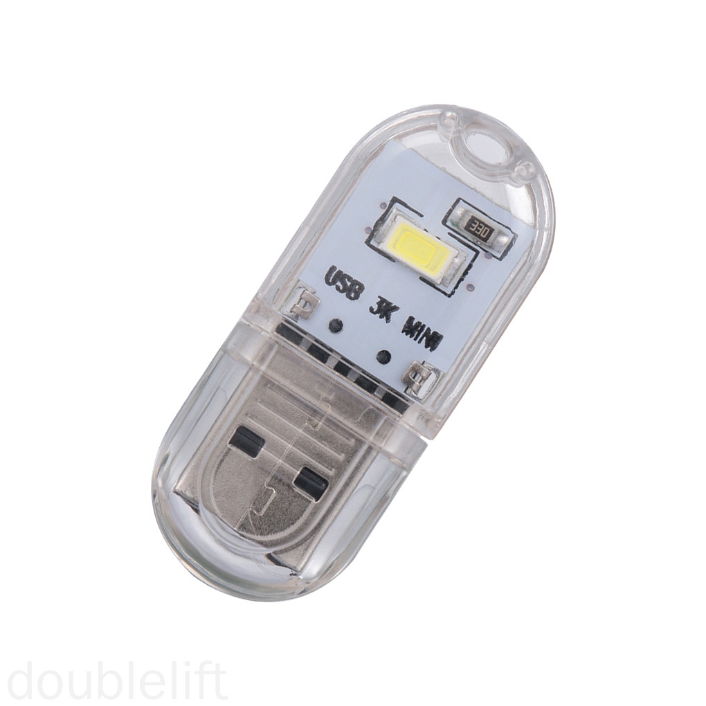 Đèn LED đọc sách cổng USB cỡ nhỏ bằng nhựa dùng gõ bàn phím máy tính