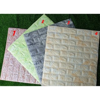 Combo 10Tấm Xốp dán tường vân đá,gạch đỏ,sao trắng KT:70x77cm,dày 6mm siêu đẹp giá 185000₫