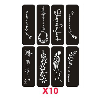 Khuôn vẽ hình xăm set như hình X10