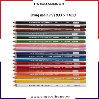 [BẢNG 3: PC1033 > PC1103] - Bút chì màu Prismacolor Premier Soft Core Pencils (Cây lẻ)