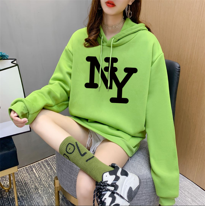 NRVP Áo Nỉ Nữ Dài Tay Có Mũ Thời Trang Hàn 2020