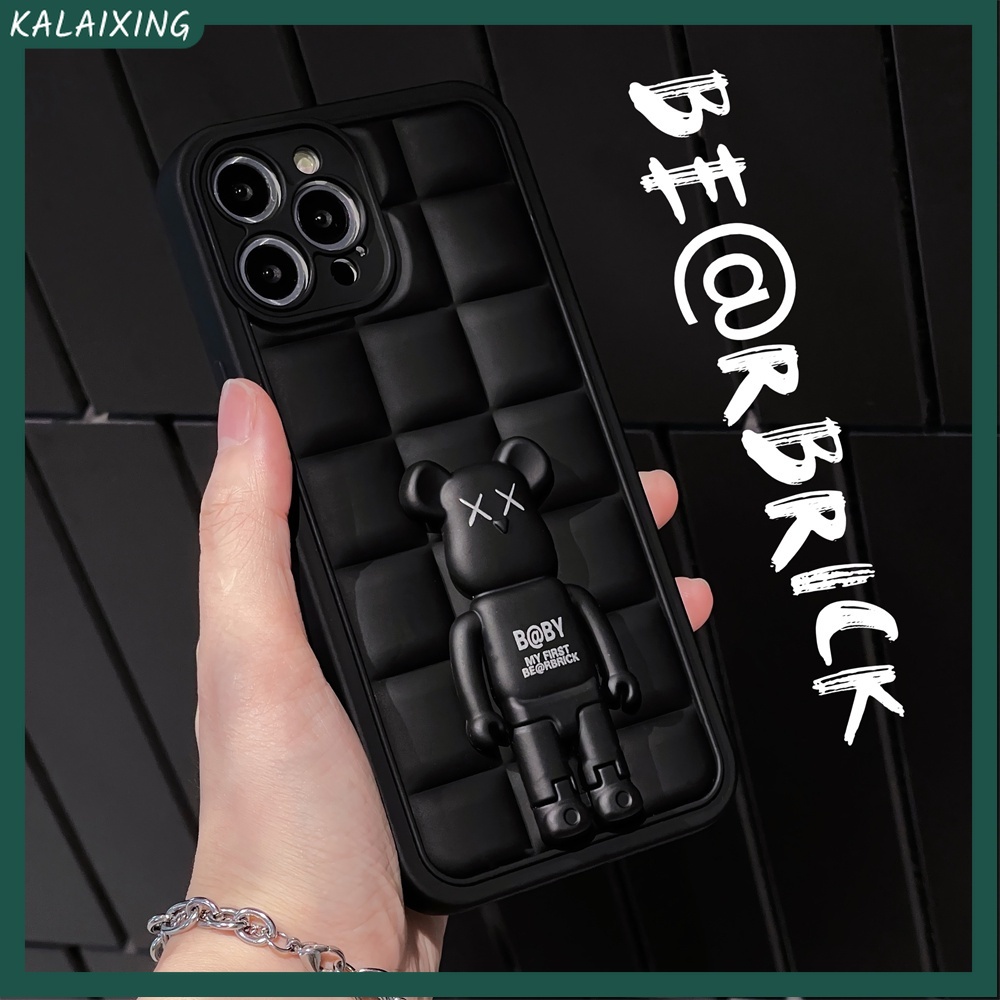 Ốp Điện Thoại Dẻo Họa Tiết Hoạt Hình Kaws Kèm Giá Đỡ Cho iPhone 13 Pro Max 12Pro Max 11 ProMax Xs Max Xr X Xs