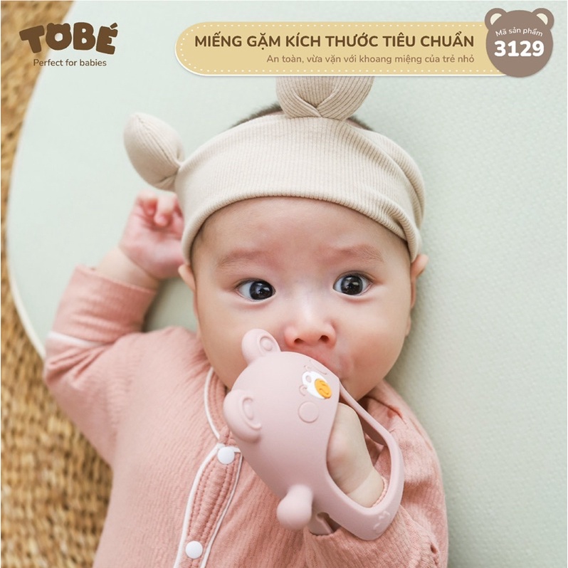 Gặm nướu Eco Silicone cao cấp kèm hộp đựng chính hãng TOBÉ an toàn cho bé từ 3 tháng trở lên
