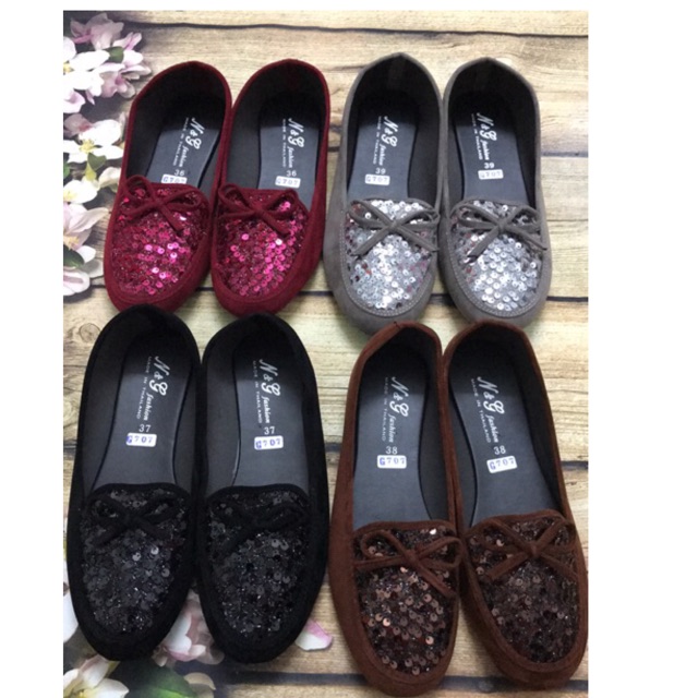 Giày nơ đính kim sa Thái Lan