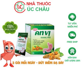Cốm An vị khang phú Giảm đau rát dạ dày, đau bao tử, đầy bụng, ợ hơi, ợ chua.