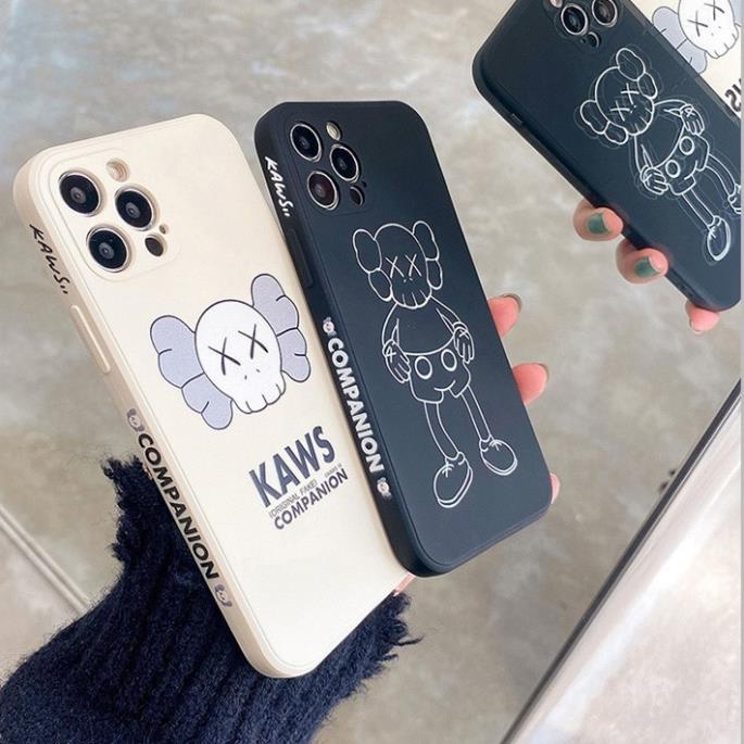Ốp lưng iphone cạnh vuông in hình viền Kaws 7plus/8plus/x/xs/11/11promax/12/12promax - DT08 Dino Case