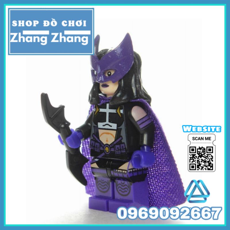 Đồ chơi Xếp hình Huntress Nữ siêu anh hùng Helena Bertinelli trong batgirl Minifigures WM6027 WM538