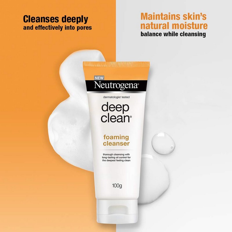 Sữa Rửa Mặt Làm Sạch & Kiểm Soát Nhờn Neutrogena Deep Clean Foaming Cleanser 50 - 100 - 175g