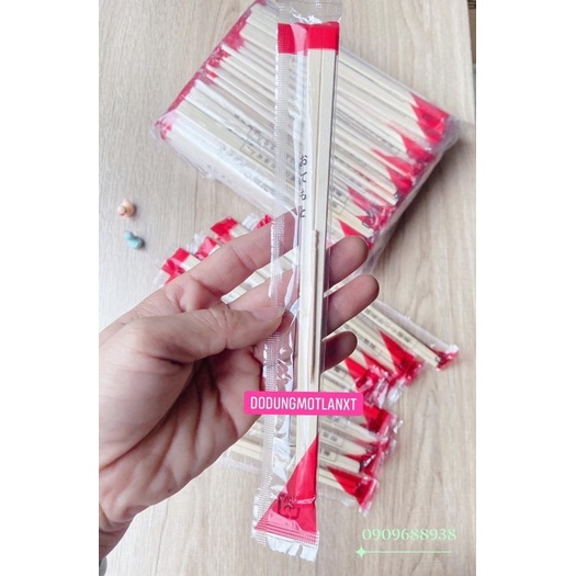 🔟 TÚI ĐŨA GỖ KÈM TĂM BAO NYLON OPP ĐỎ HÀNG XUẤT KHẨU