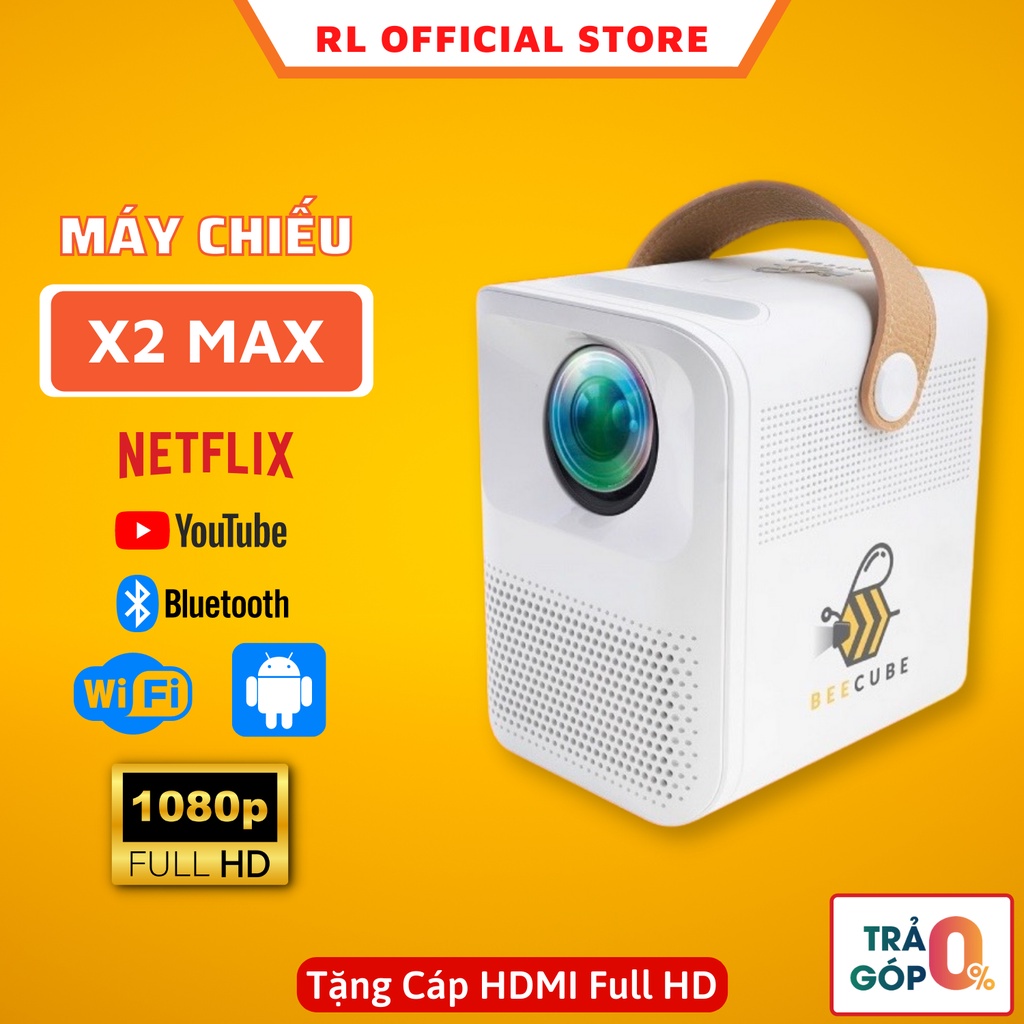 Máy Chiếu Mini Beecube X2 Max Full HD 1080P Android Bảo Hành 12 Tháng Chính Hãng