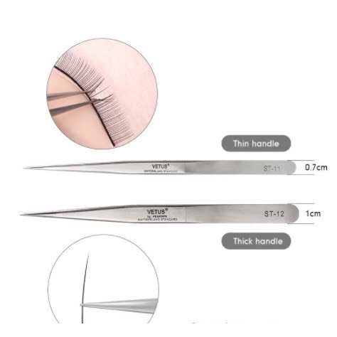 Cặp 2 Cây Nhíp Classic, Nhíp Tách Mi Nối Classic,Dụng Cụ Nối Mi