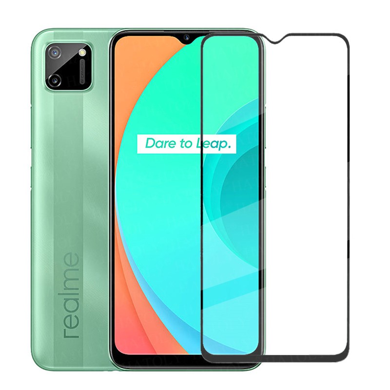 [Loại Xịn] Cường Lực Realme C11 / C12 / C15 / C20 / C21 / C25 Trong Suốt Full Màn - Độ cứng 21H - Cảm ứng Siêu Mượt