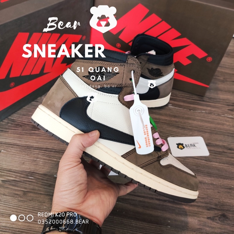 Giày thể thao JD1 Travis scott hàng Like Au.th [ Hàng full hộp-full PK - Free box bv]