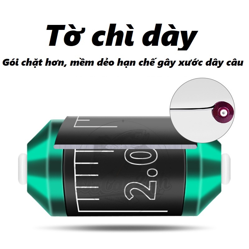 Chì Câu Cá Săn Hàng, Chì Lá Lõi Kép Chống Nổ Chuyên Câu Đài Câu Đơn Cao Cấp