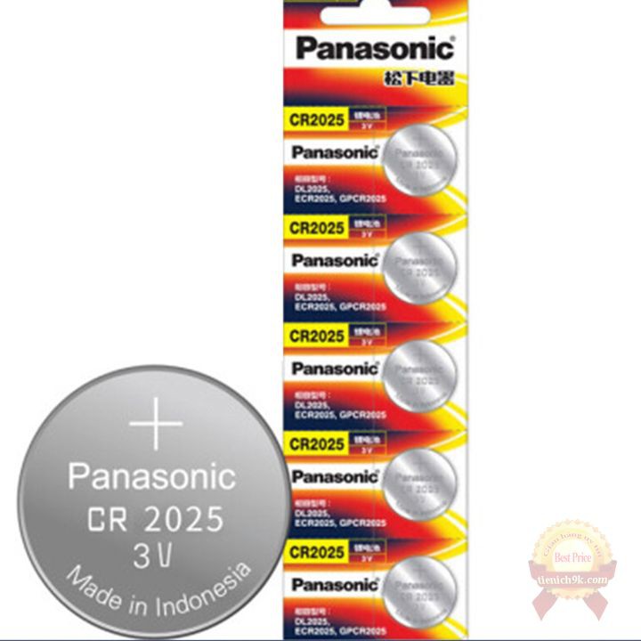 Pin Cmos CR2025 Panasonic cho chìa khóa ô tô máy tính đồ chơi đa năng