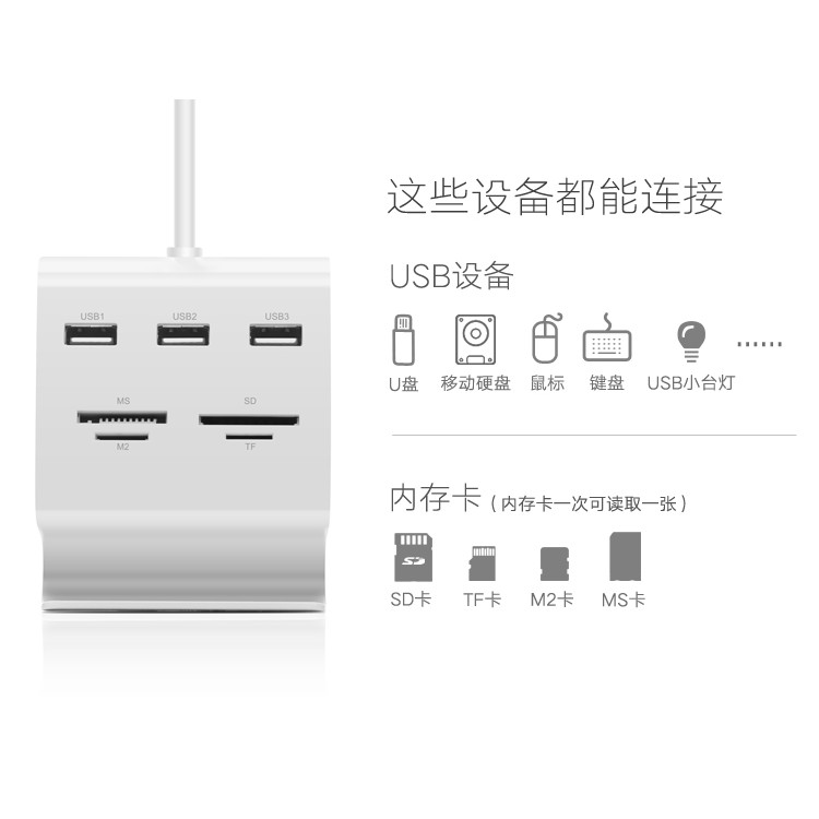 Bộ chia USB 2.0 Ugreen 30340 tích hợp OTG, đầu đọc thẻ nhớ - GÍA CỰC HOT