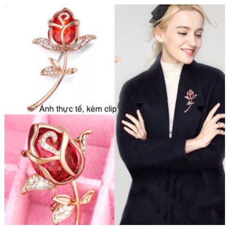 Áo Sơ Mi Hoa Hồng Pha Lê Lấp Lánh Sang Trọng Và