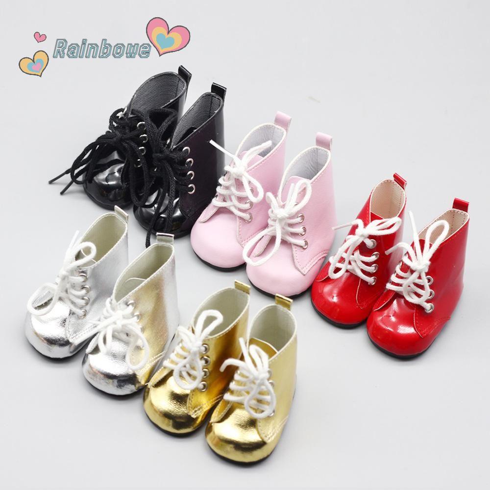 Giày Búp Bê Mini 18 Inch Màu Cầu Vồng Xinh Xắn Cho Bé