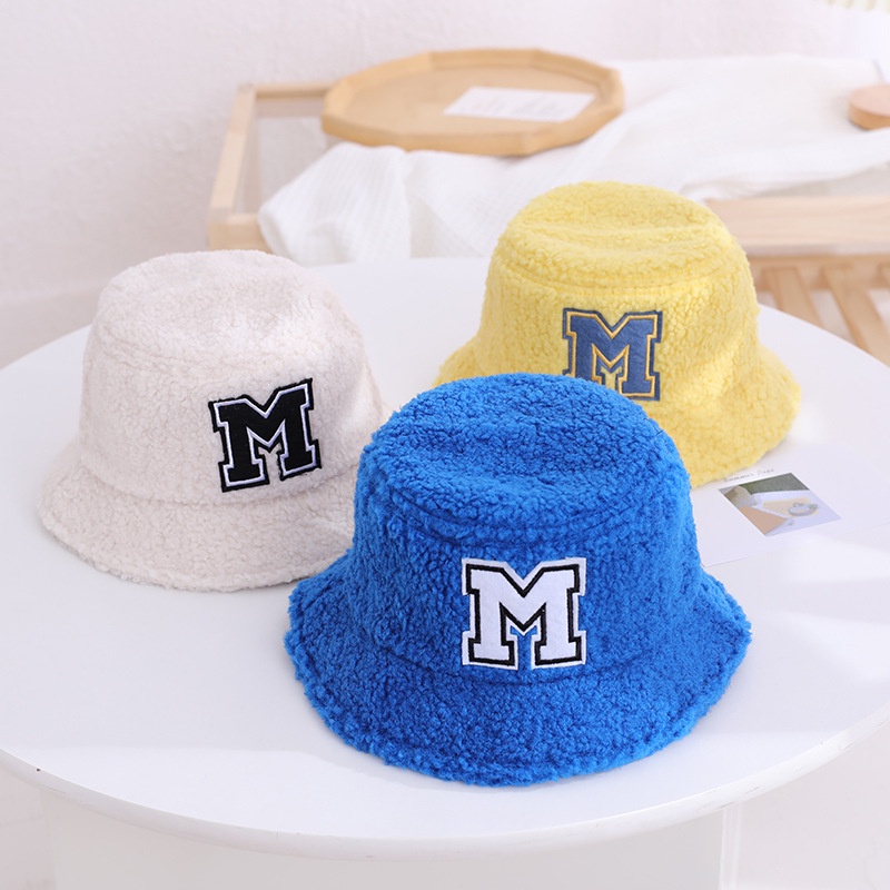Nón Vành In Chữ M Giữ Ấm Mùa Thu Cho Bé 1-3 Tuổi Mới