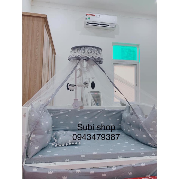 Combo quây ga cũi ảnh thật 100%- vải thô lụa 100% cotton- có khóa tháo vỏ giặt riêng- hàng giá tận kho handmade