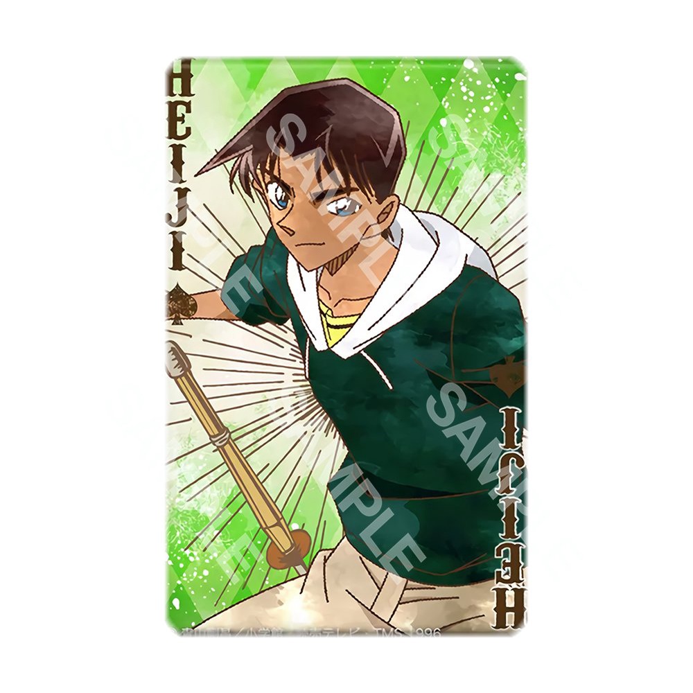 Ảnh card bo góc in hình DETECTIVE CONAN ver POKER - Thám Tử Lừng Danh thẻ bo viền 5*8cm 1 tấm