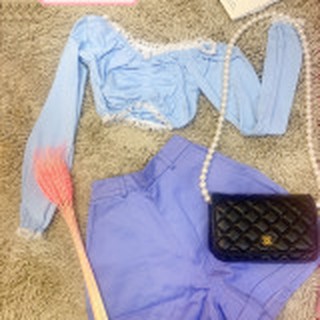 Sét bộ đồ nữ áo croptop kèm quần cá tính!.