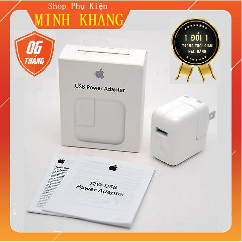 [Mã 2404EL10K giảm 10K đơn 20K] [Free Ship] Củ Sạc Iphone, Ipad 12W Zin Chính Hãng Apple - Dòng Sạc Chuẩn Không Nóng Máy