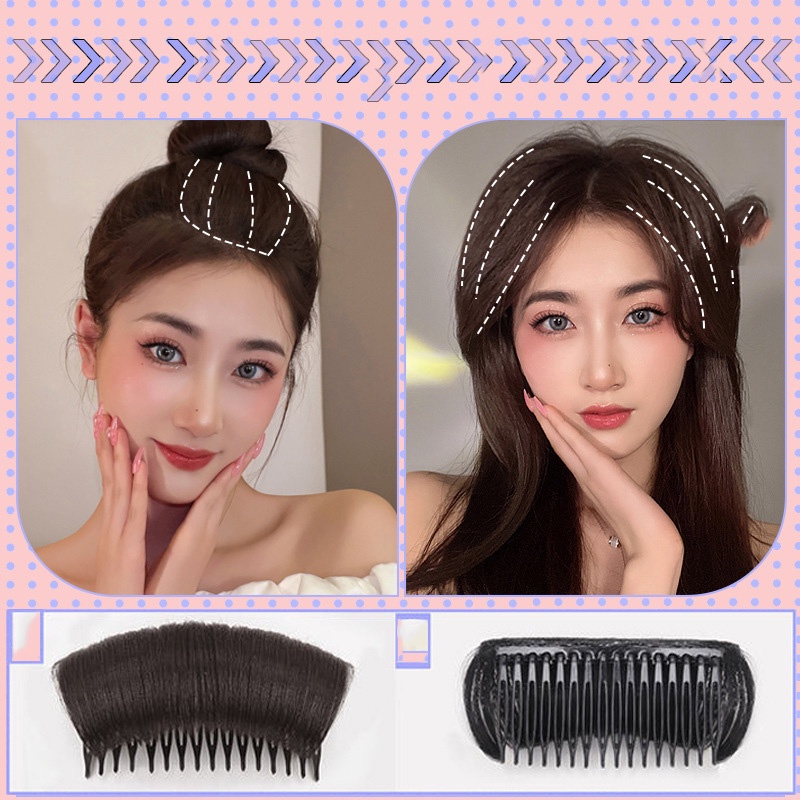 Kẹp Tóc Giả Tạo Kiểu Tóc Phồng Thời Trang Mới