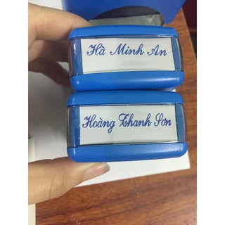 Khắc dấu tên theo yêu cầu, mực nét, không nhòe 80k