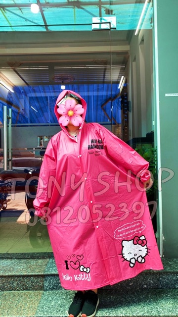 ÁO MƯA MĂNG TÔ HELLO KITTY / DORAEMON