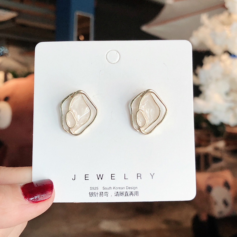 Bông tai mặt vỏ sò xi mạ S925 thời trang dành cho nữ