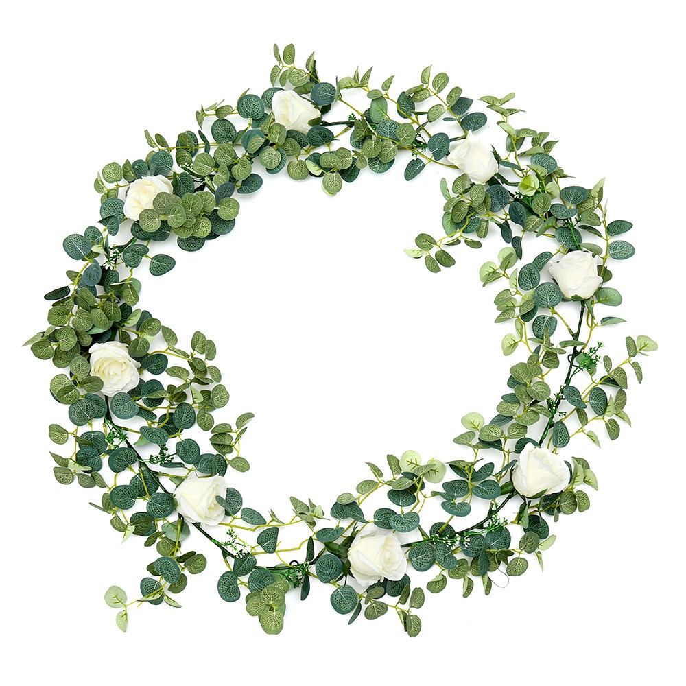 Cây dây leo hoa nhaân tạo trang trí nhà ở tươi mát dễ thương 5.9ft